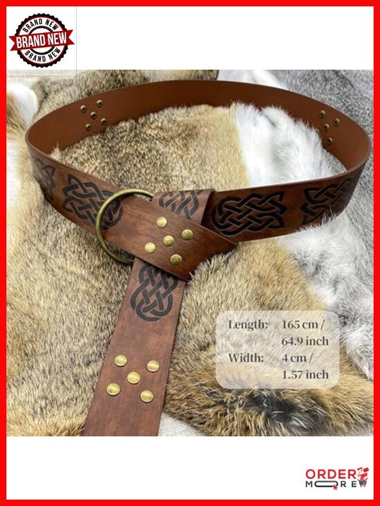 Renaissance Belt Pouch Purse Viking Bracer Hook Halloween Set Medieval Festival main image 5